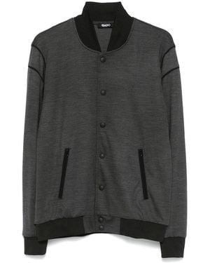 Eraldo Merino-Wool Bomber Jacket - Black