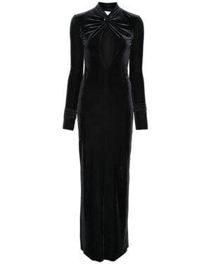 Amazuìn Zeda Cut-Out Twisted-Detail Maxi Dress - Black