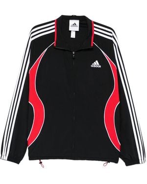 adidas Stripe-Detail Jacket - Red