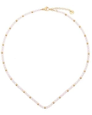 COLLANINE COLORATE Lobster-Fastening Beaded Necklace - Metallic