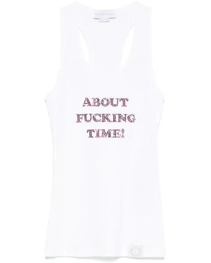 Stella McCartney Crystal-Embellished Tank Top - White