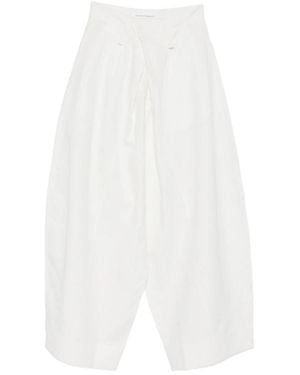 Niccolò Pasqualetti Phobos Draped Trousers - White