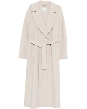 Max Mara Belted Coat - Natural