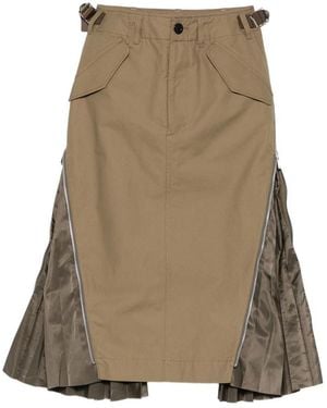 Sacai Skirts - Natural