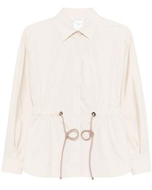 Max Mara Drawstring-Waist Shirt - White