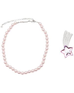 YVMIN Beaded Necklace - Metallic