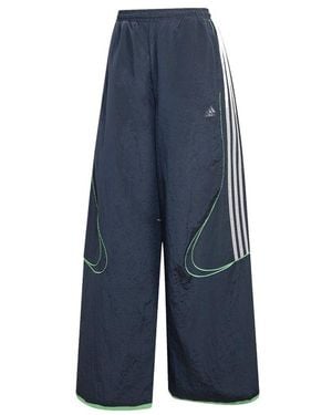 adidas Trousers Wide-Leg - Blue
