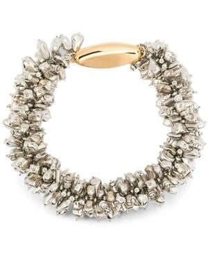 Dries Van Noten Beaded Necklace - Metallic