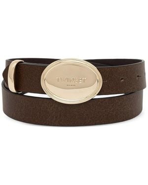 Twinset Oval-Buckle Belt - Multicolour