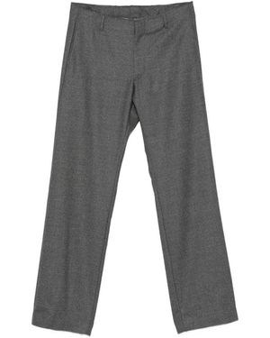 MM6 by Maison Margiela Raw-Edge Tailored Trousers - Grey