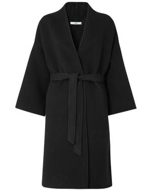 Fendi Belted Coat - Black
