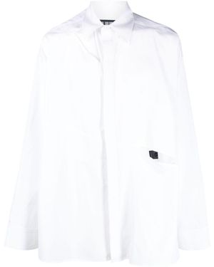 Louis-Gabriel Nouchi Cut-Out Detailing Cotton Shirt - White