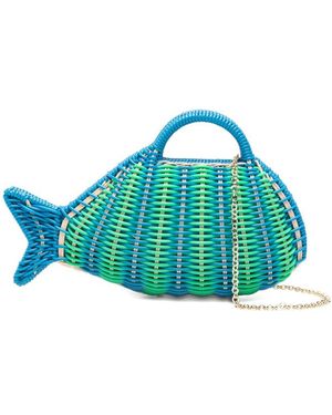 Serpui David Fish Tote Bag - Blue