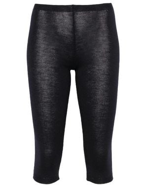 Paloma Wool Fine-Knit Cropped Shorts - Black
