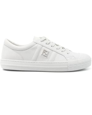 Fendi Domino Trainers - White