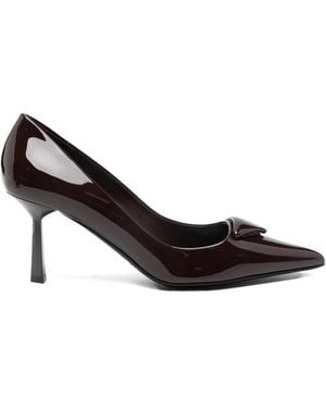 Prada 70Mm Patent Leather Pumps - Black