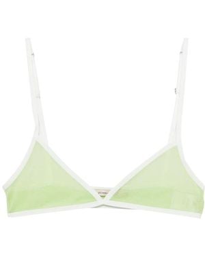 Paloma Wool Sheer Triangle Bralette - Green
