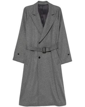 Ssstein Chester Belted Raglan-Sleeve Coat - Grey