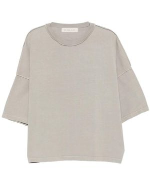 Stay Human On Earth Drop-Shoulder T-Shirt - Grey