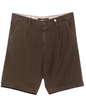 Myths Pleated Shorts - Brown