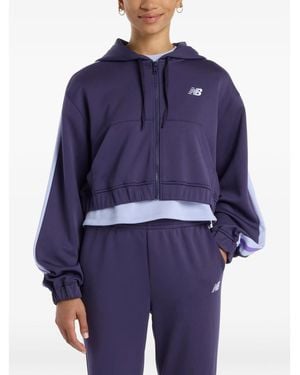 New Balance Stripe Zip Jacket - Blue
