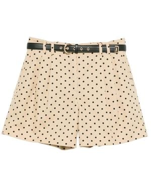 Max Mara Short Shorts - Natural