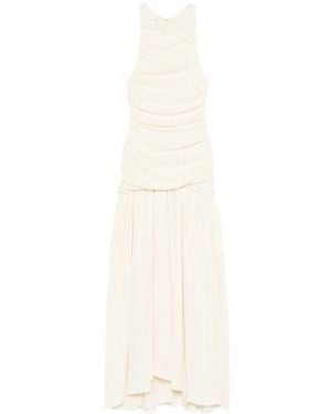 BITE STUDIOS Evidente Shoulder Midi Dress - White