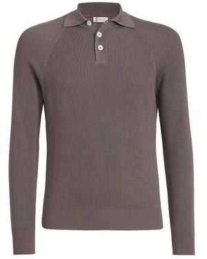 Brunello Cucinelli Polo Shirts - Brown