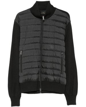 Paul & Shark Quilted Zip-Fastening Jacket - Black