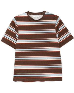 Stine Goya Striped Short-Sleeve T-Shirt - Brown