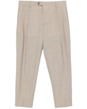 BRIGLIA Arnos Pleated Trousers - Grey