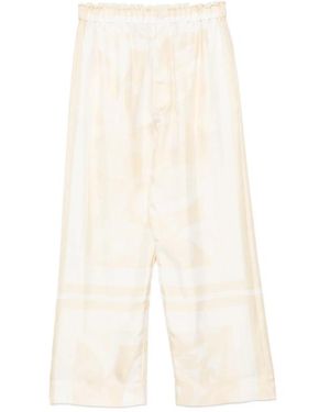 Carven Patterned Trousers - White