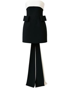 New Arrivals Lalani Bow-Detail Mini Dress - Black