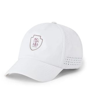 Brunello Cucinelli Logo Cap - White
