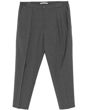 BRIGLIA Portobellos Pleated Trousers - Grey