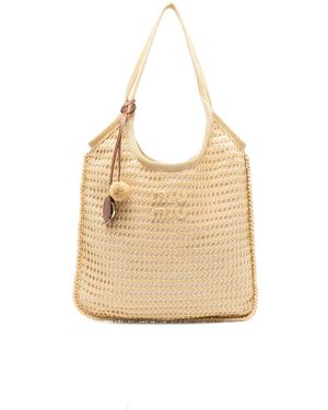 Miu Miu Neutrals Tote Bags - Natural