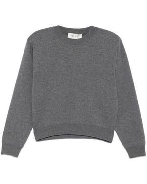 Rohe Ribbed-Trim Sweater - Gray