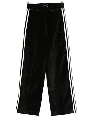 adidas Stripe-Detailing Track Trousers - Black