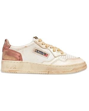 Autry Medalist Super Vintage Trainers - Natural