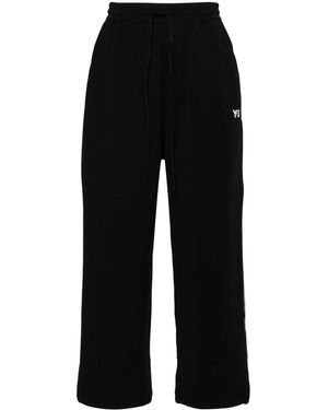 Y-3 Classic Sport Uniform Cropped Track Pants In Black