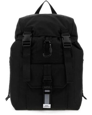 A.P.C. Backpacks - Black