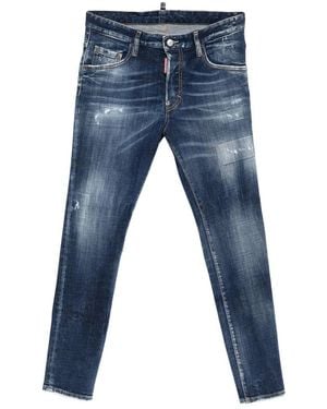 DSquared² Cool Guy Distressed Faded Jeans - Blue