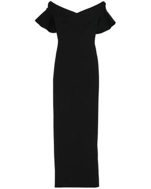 Solace London Cielo Off-Shoulder Maxi Dress - Black
