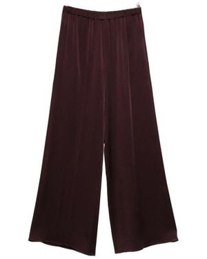 Antonelli Elasticated-Waist Palazzo Pants - Purple