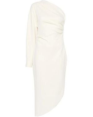 FEDERICA TOSI One-Shoulder Draped Asymmetric Dress - White