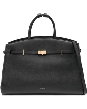 DeMellier London Large The Hudson Clasp-Fastening Tote Bag - Black