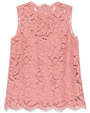 Dolce & Gabbana Cordonetto-Lace Blouse - Pink
