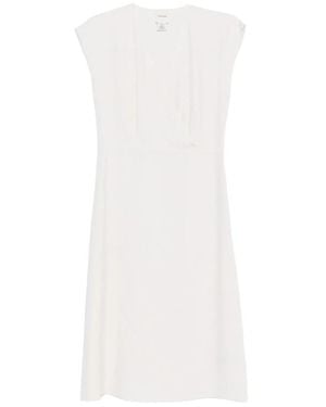 Calvin Klein Dress Neutral Linen Blend - White