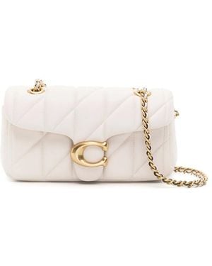 COACH Tabby Leather Shoulder Bag - Natural