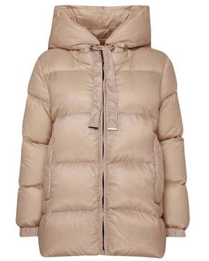 Max Mara Hooded Padded Jacket - Natural